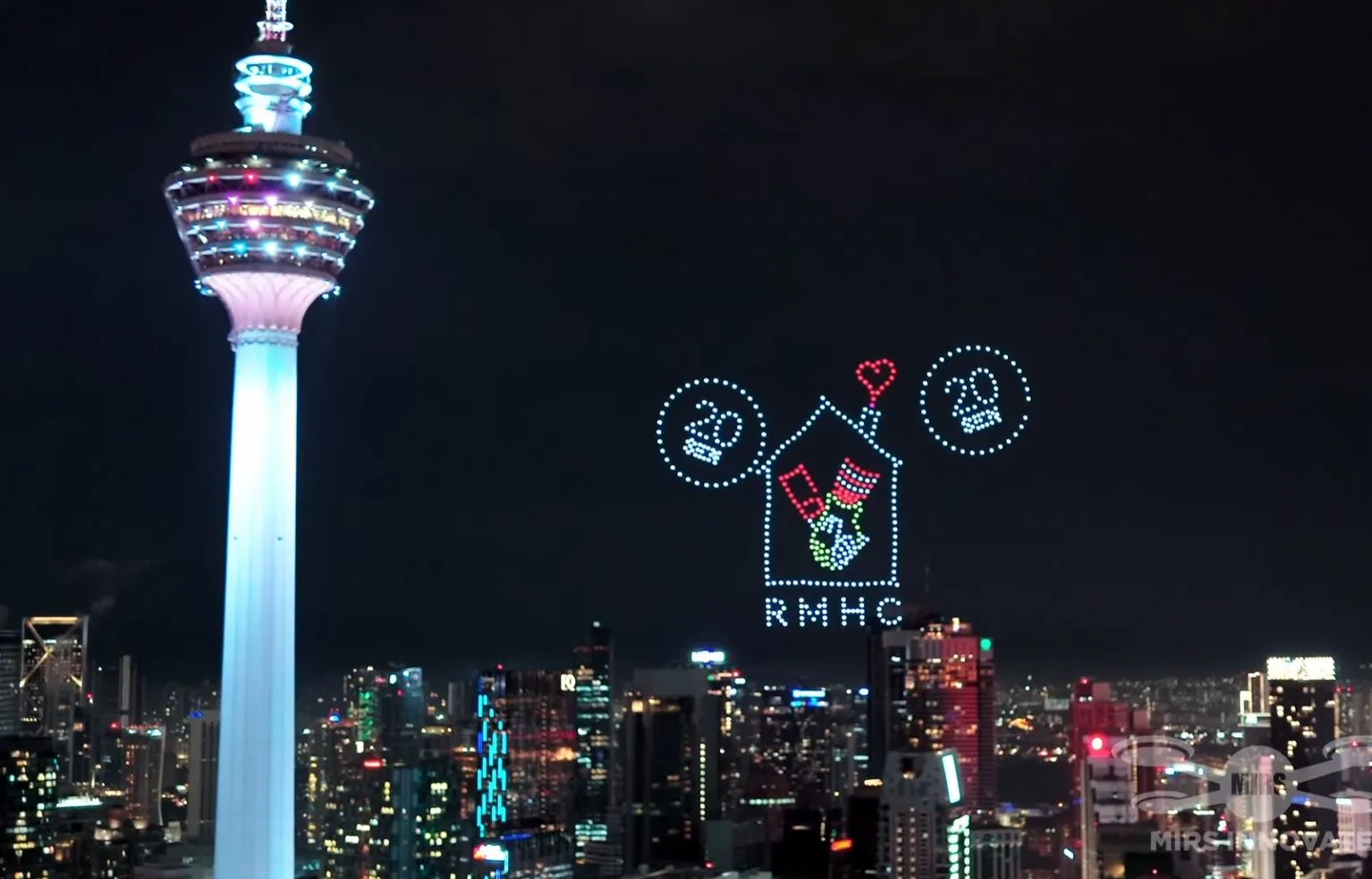 McDonald's Prosperity Campaign Drone Formation Malaysia