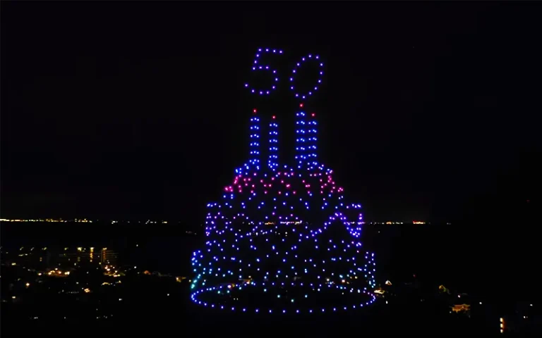 Birthday Celebration Private Drone Light Show Singapore — 500 Drones | MIRS Drone Show