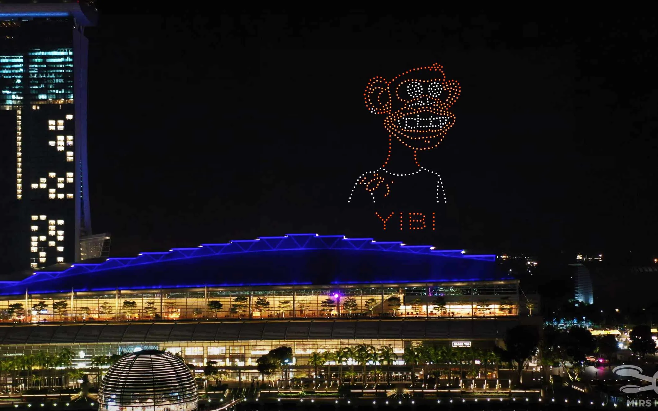 TOKEN 2049 Web3 Exhibition Drone Light Show Singapore — 500 Drones | MIRS Drone Show