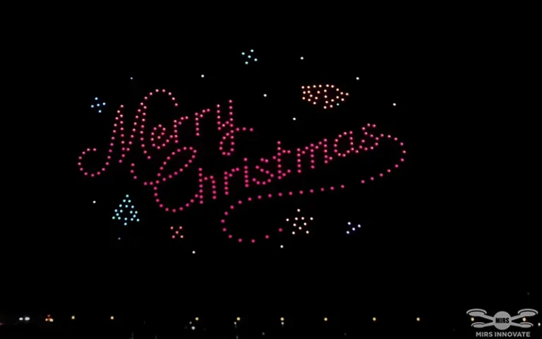 Christmas Celebration Drone Light Show China — 600 Drones Festive Display | MIRS Drone Show