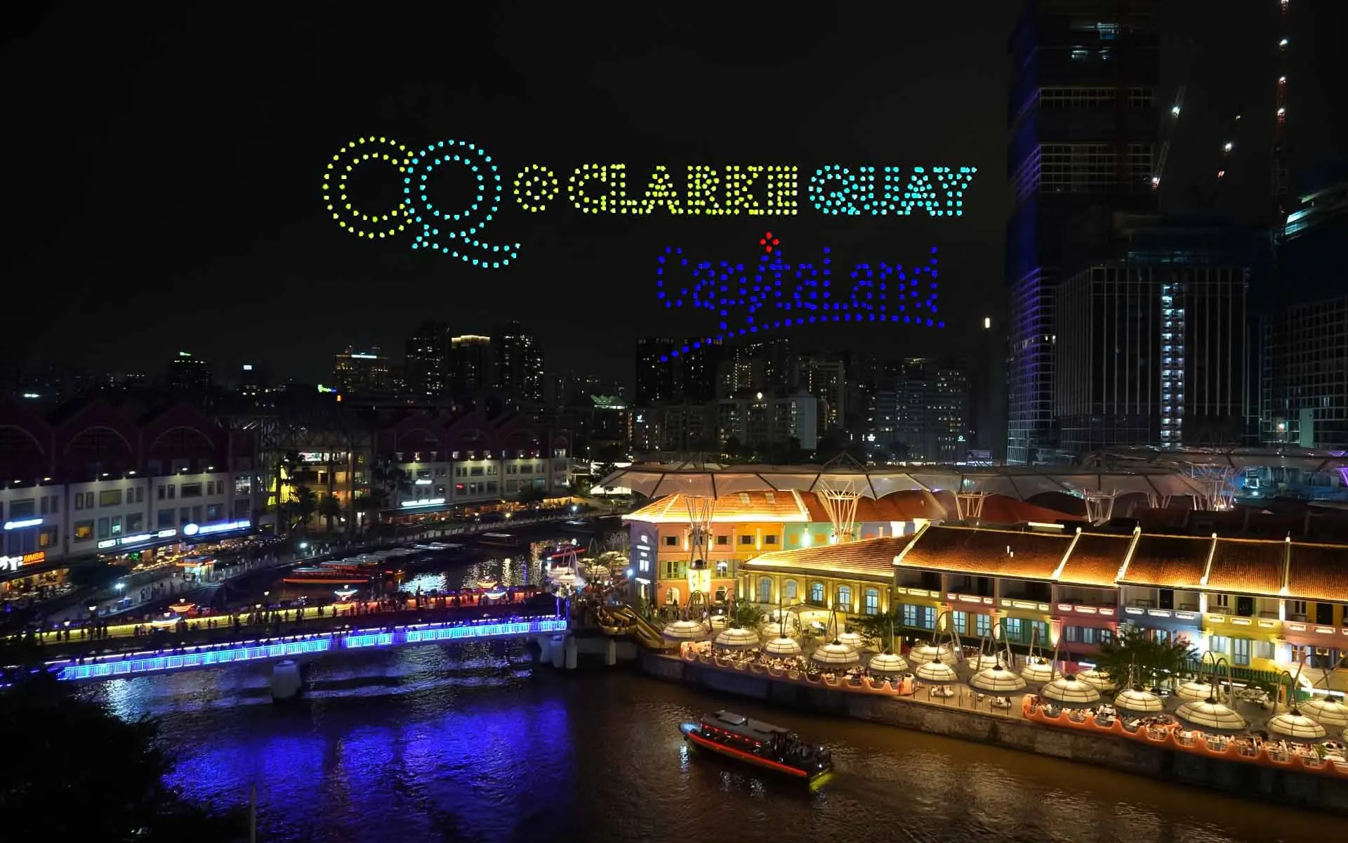 2026 New Year's Eve Drone Show Clarke Quay Singapore — 500 Drones | MIRS Innovate Drone Light Show