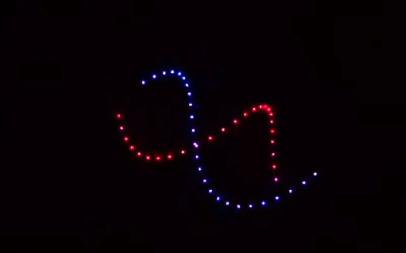 2022 Singapore National Day Drone Show — 50 Drones Display | MIRS Innovate Drone Light Show