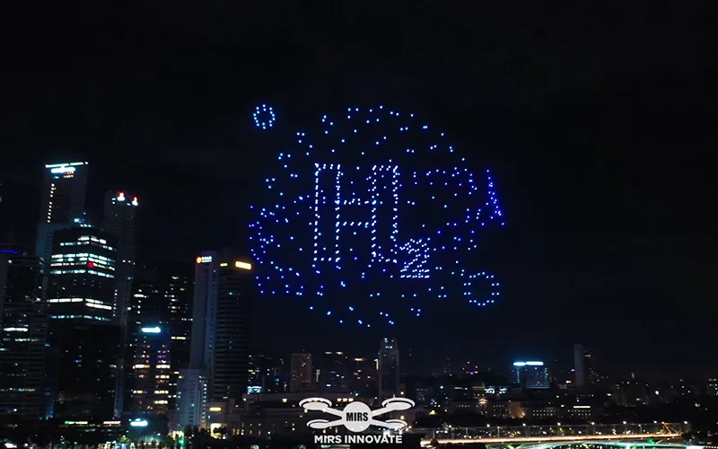 SIEW Singapore International Energy Week Drone Show — 500 Drones | MIRS Drone Show