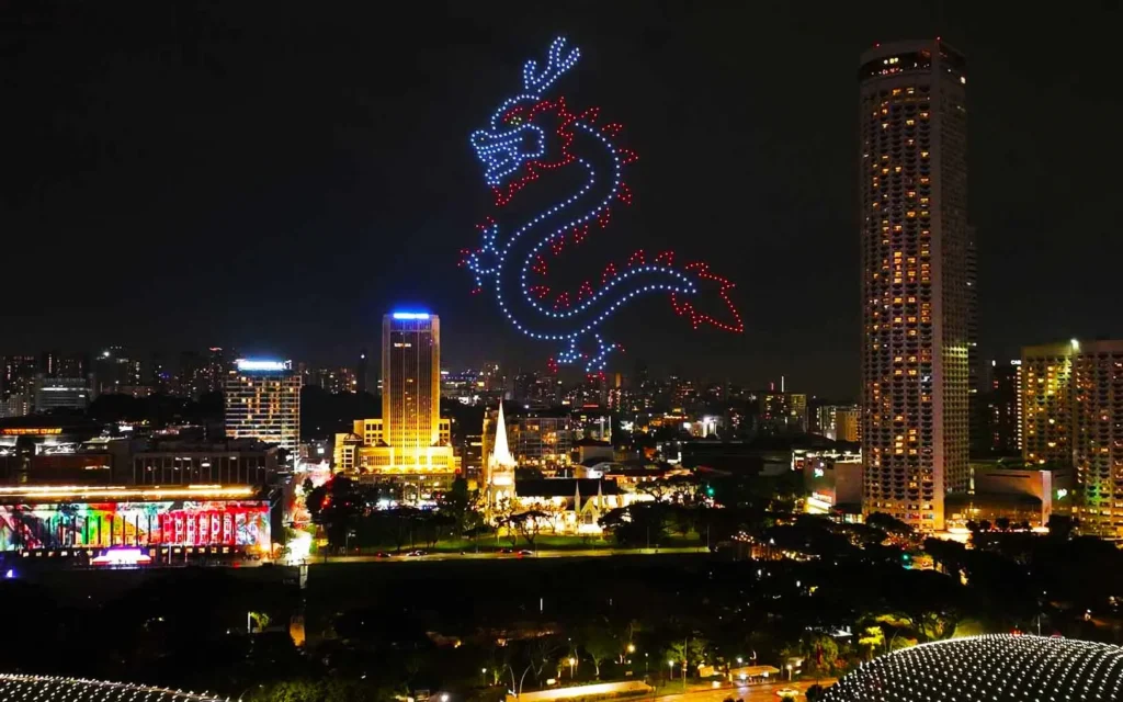 Hennessy Brand Promotion Drone Show Singapore — 500 Drones | MIRS Drone Show