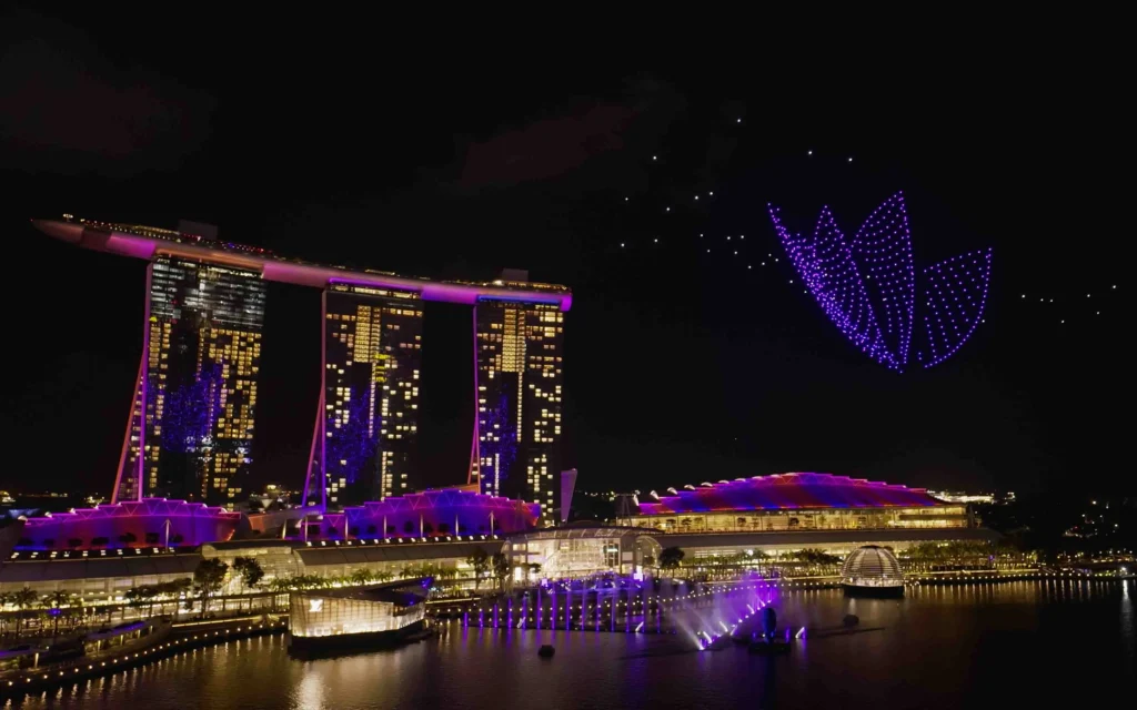 Porsche Product Launch Drone Light Show Singapore — 600 Drones | MIRS Drone Show