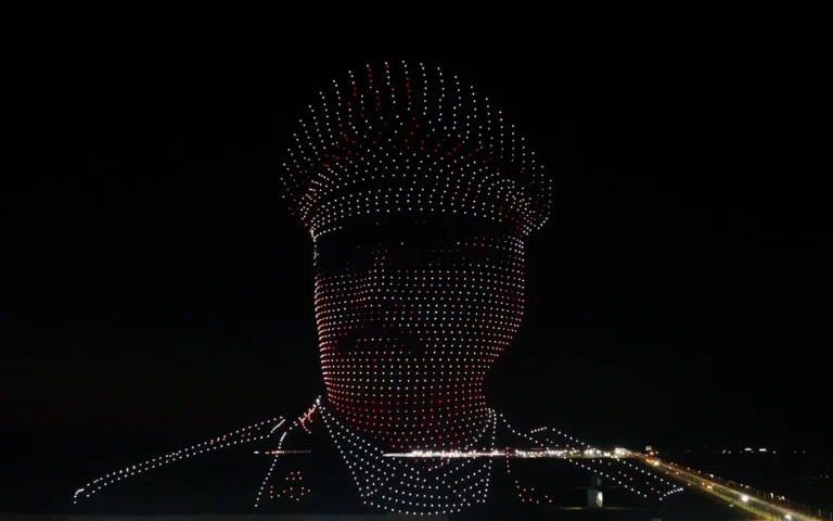 Human Face Drone Show: The Portrait Formation Trend Taking Over Events — MIRS Drone Show