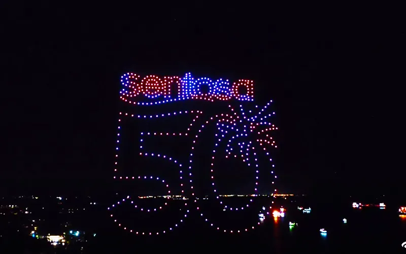 Sentosa Jubilee 50th Anniversary Drone Light Show Singapore — 500 Drones | MIRS Drone Show
