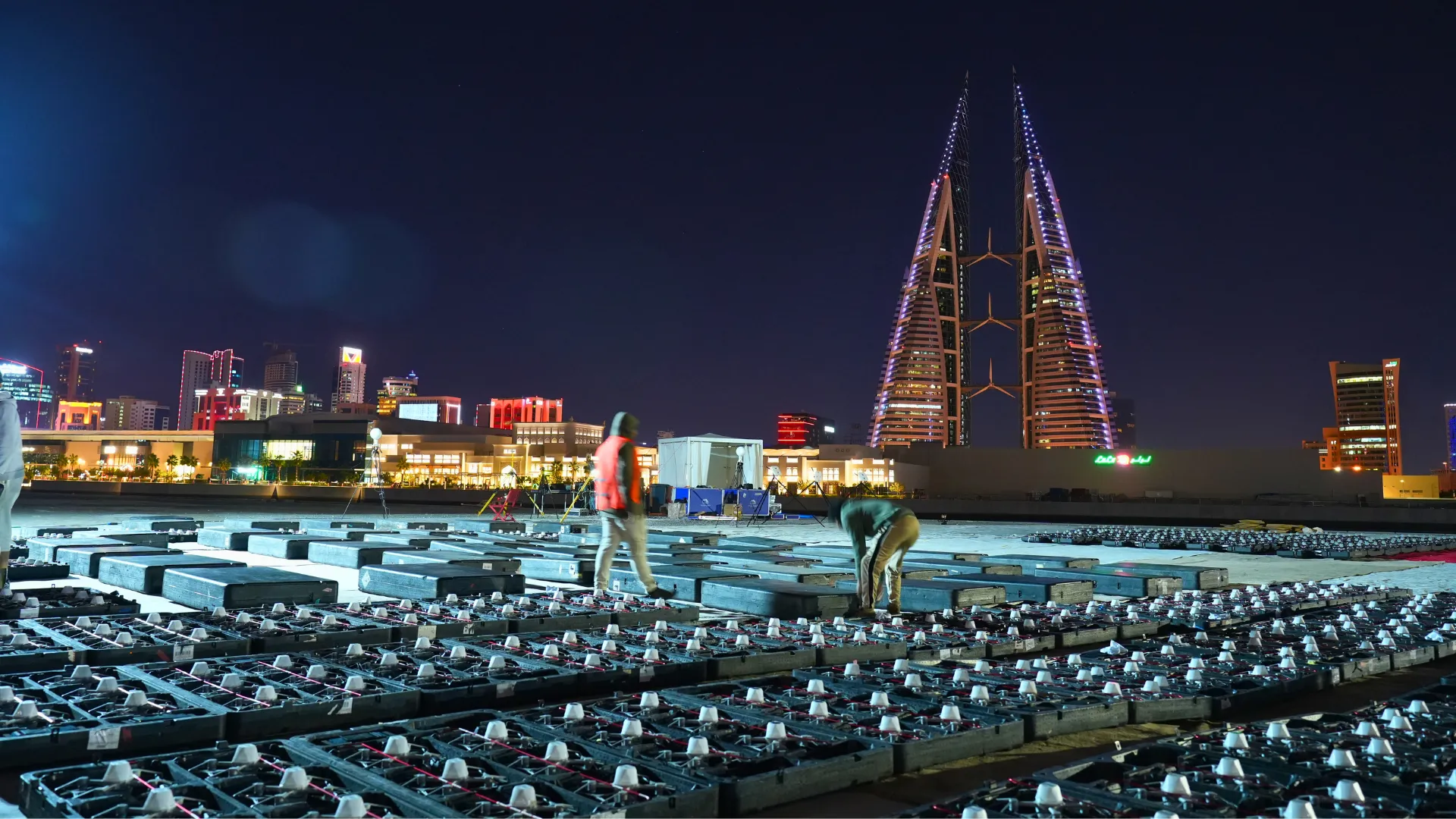 MIRS Drone Show Team Onsite Bahrain