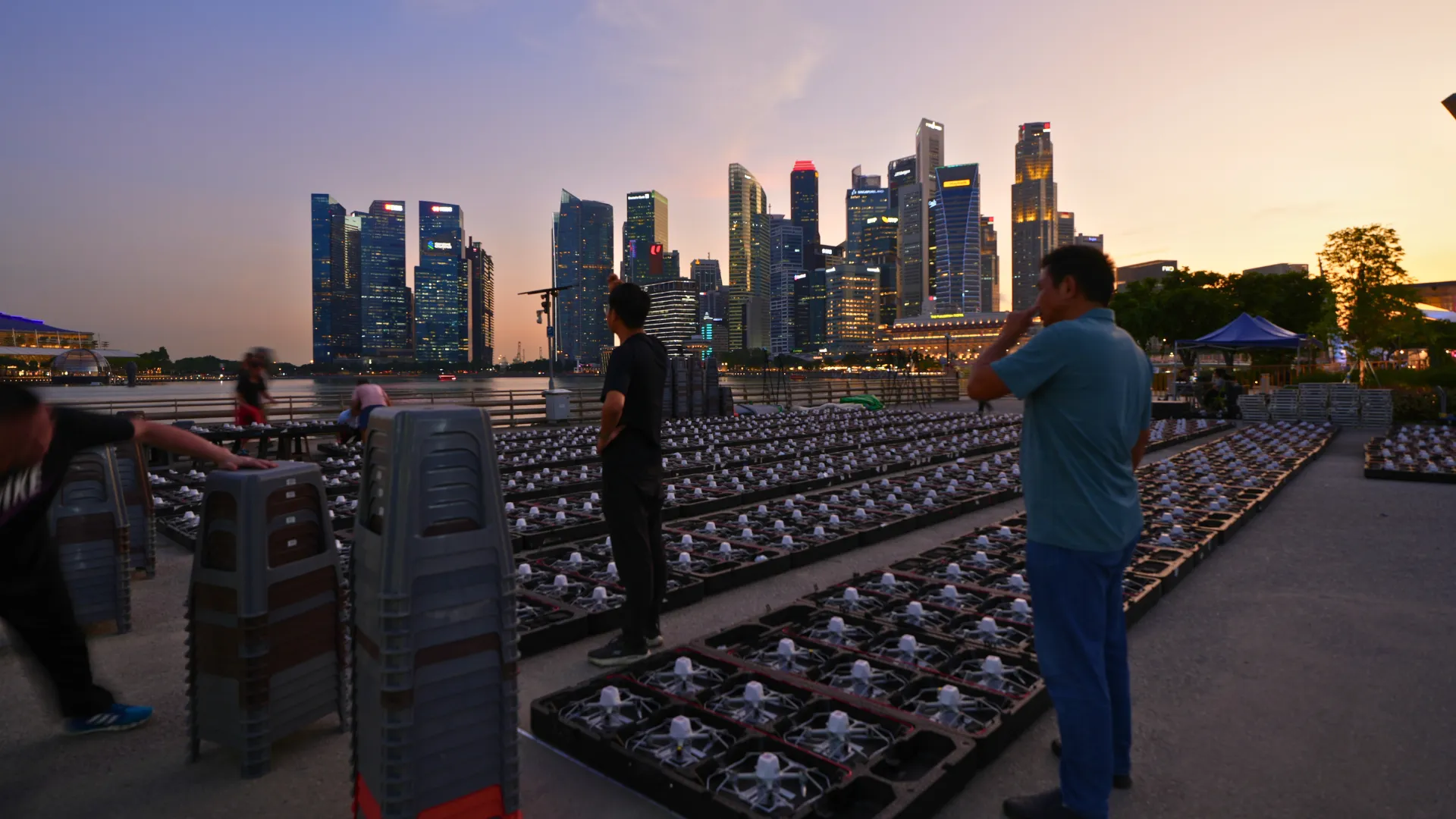 MIRS Drone Show Team Onsite Singapore