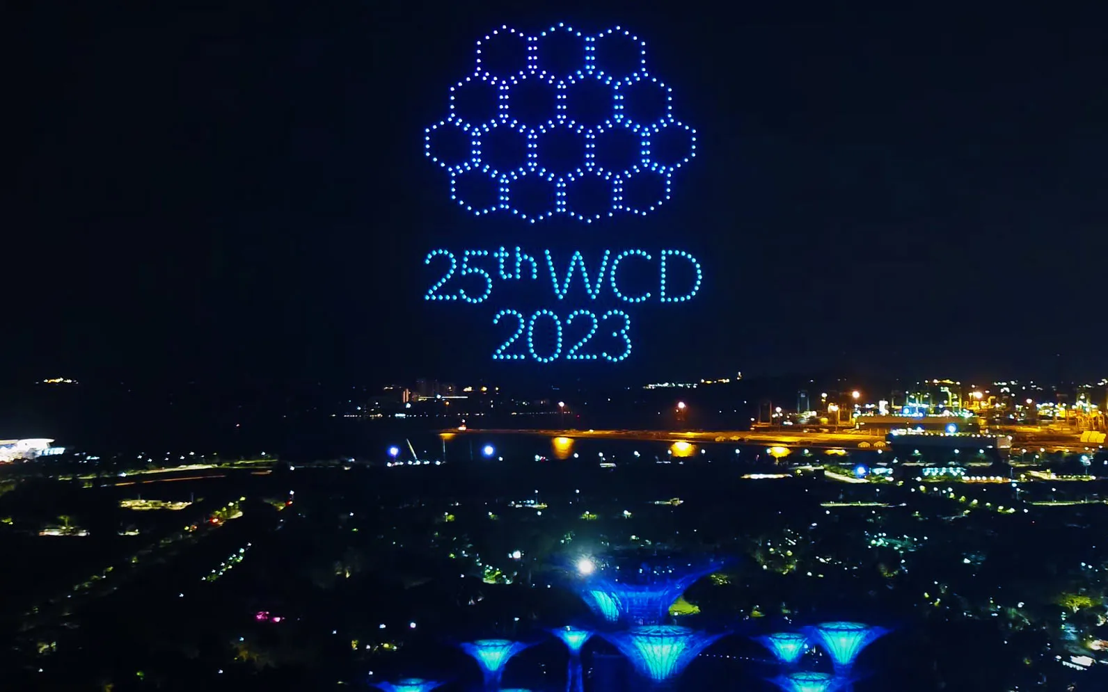World Congress of Dermatology Drone Show Singapore — 500 Drones | MIRS Drone Show