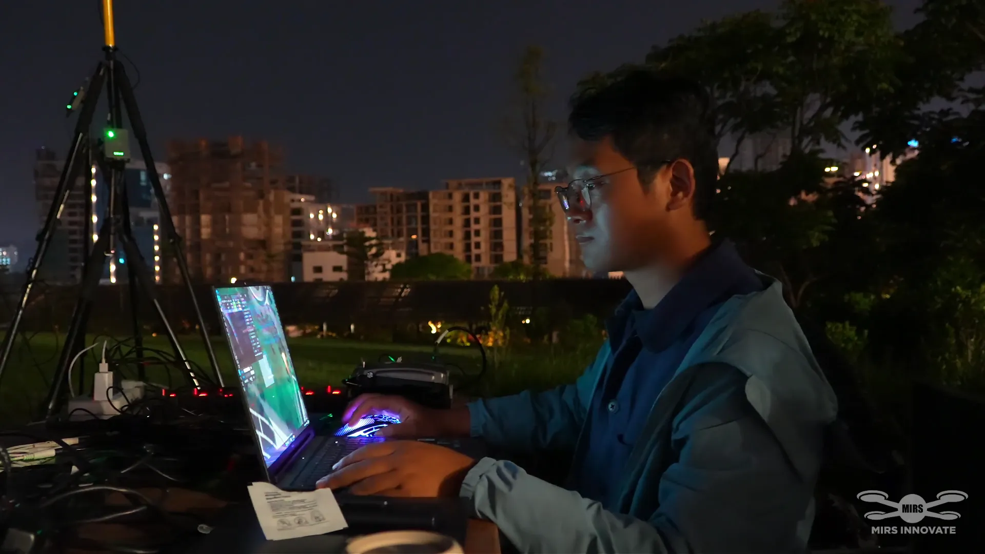 MIRS Drone Show control station for Digital Africa ETEX drone light show in Ethiopia
