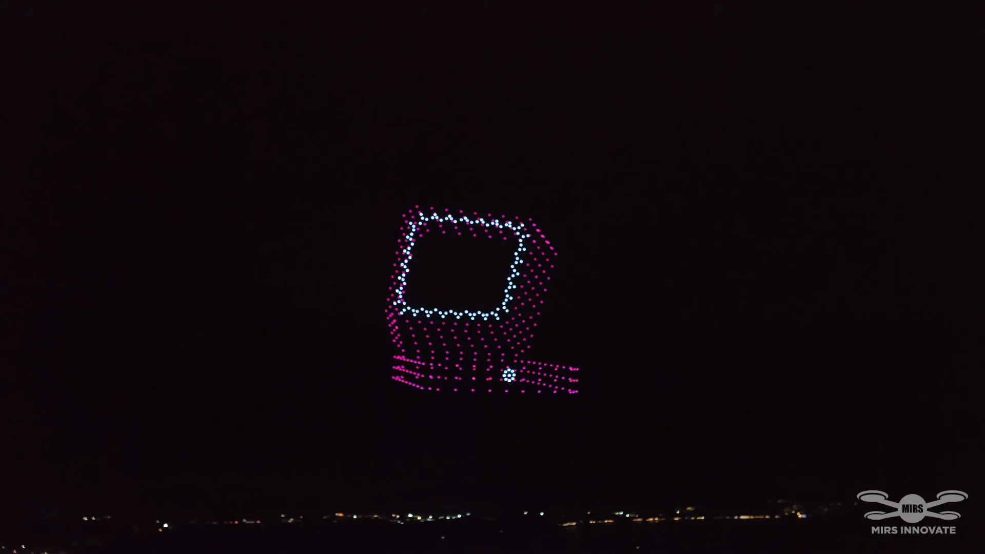 Cartier jewelry box drone formation for luxury high jewelry event in Thailand