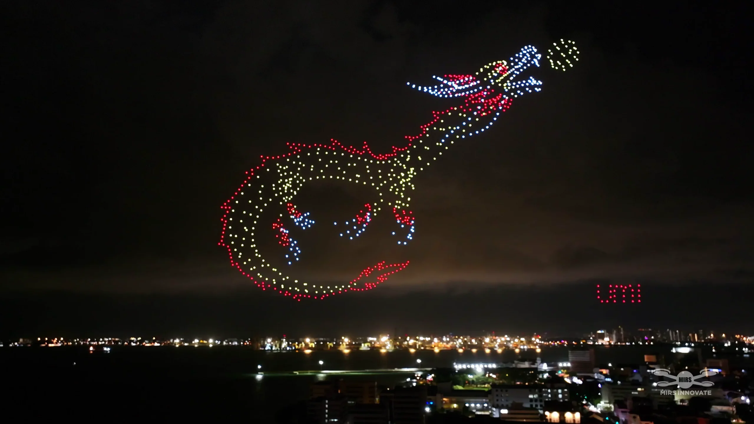 Umi Umi Penang Grand Opening 1,000 Drone Dragon Formation Malaysia