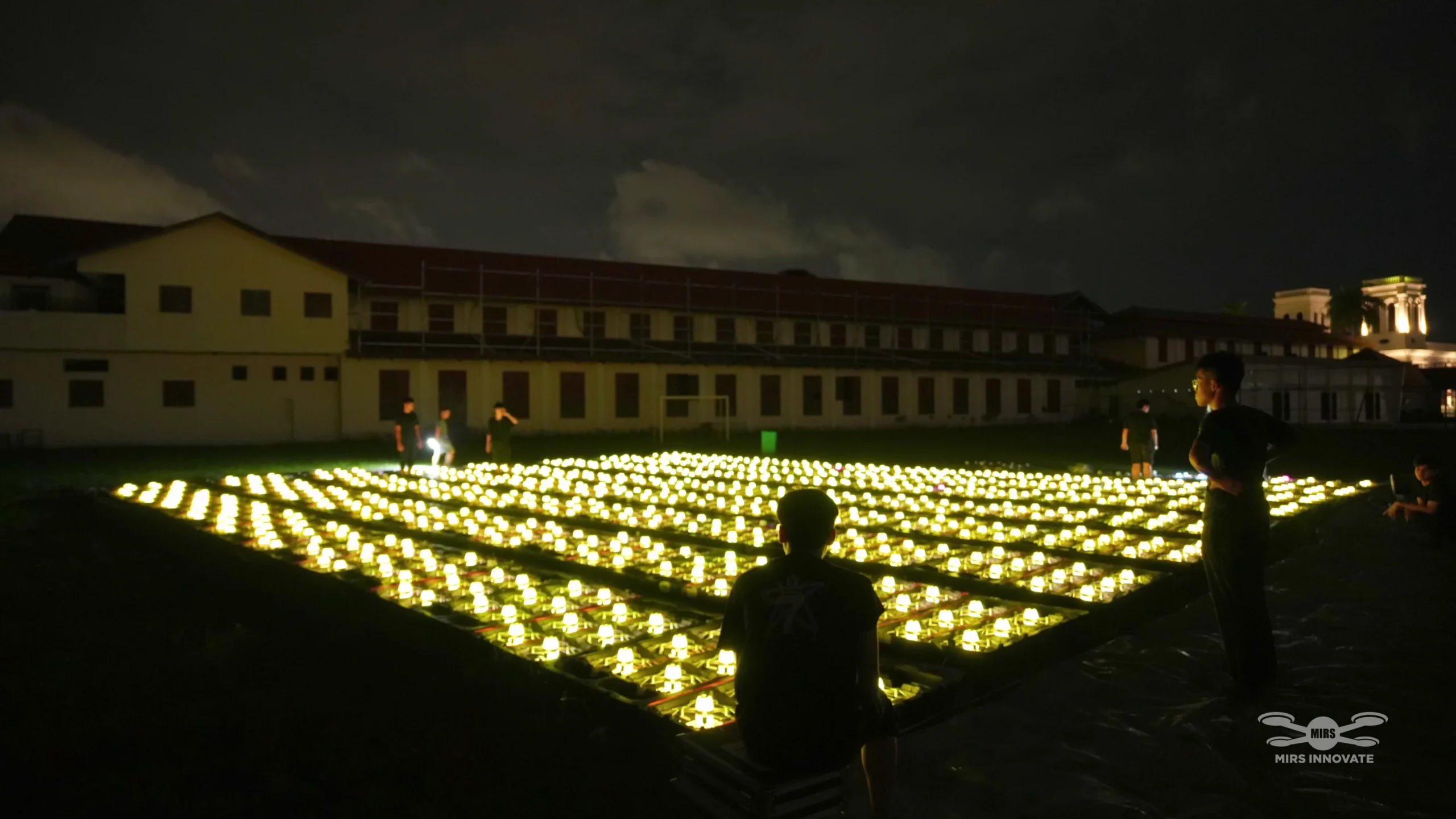 1,000 Drones Lit Up at Dusk George Town Penang Umi Umi Brand Launch