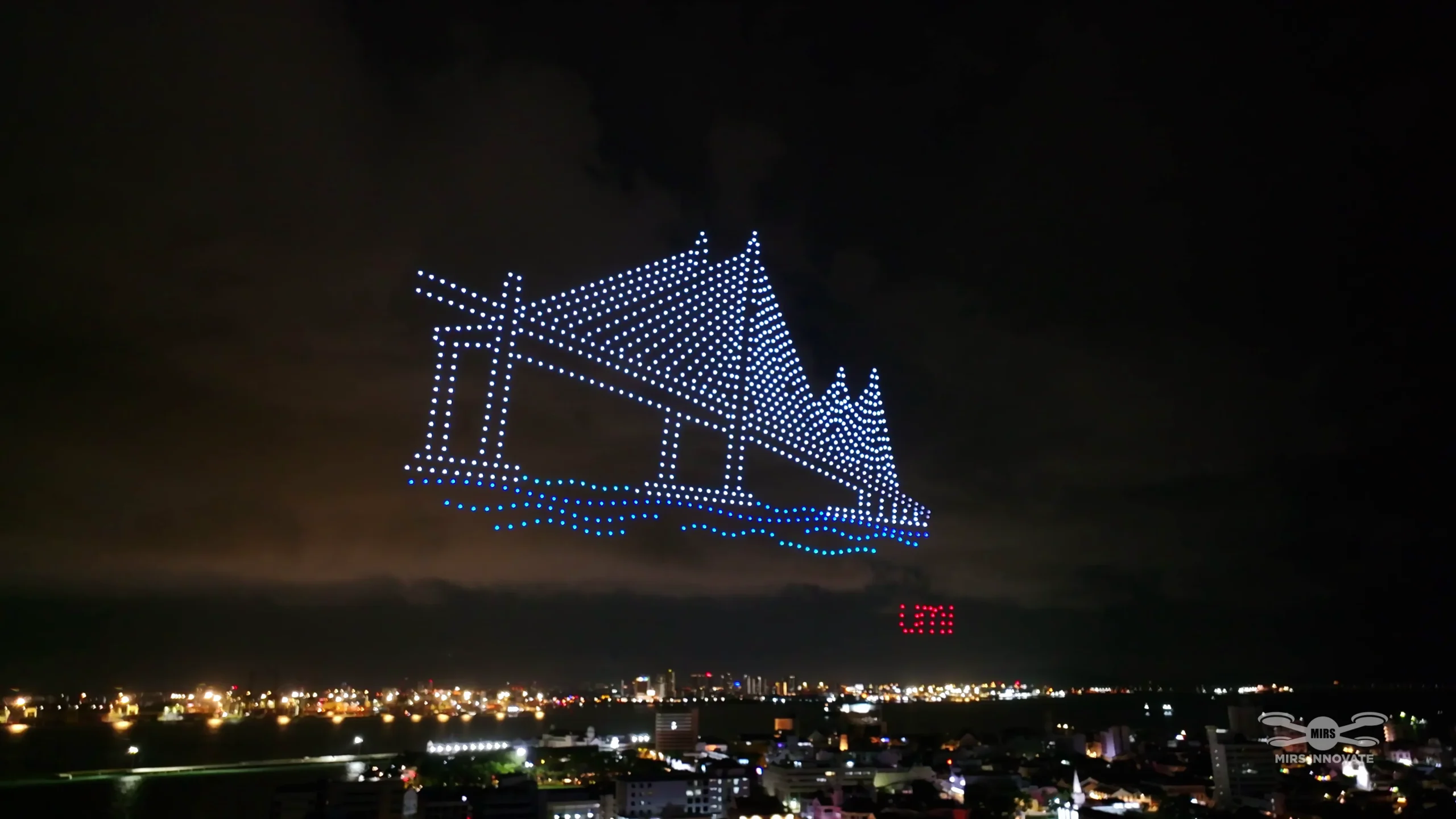 Drone Formation Pagoda Heritage Building George Town Penang Umi Umi