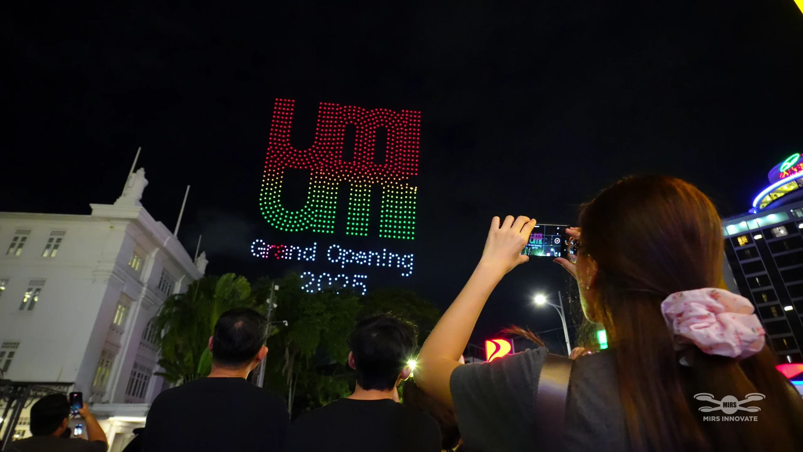 UMI Grand Opening Text Drone Formation Umi Umi Penang Brand Launch Malaysia