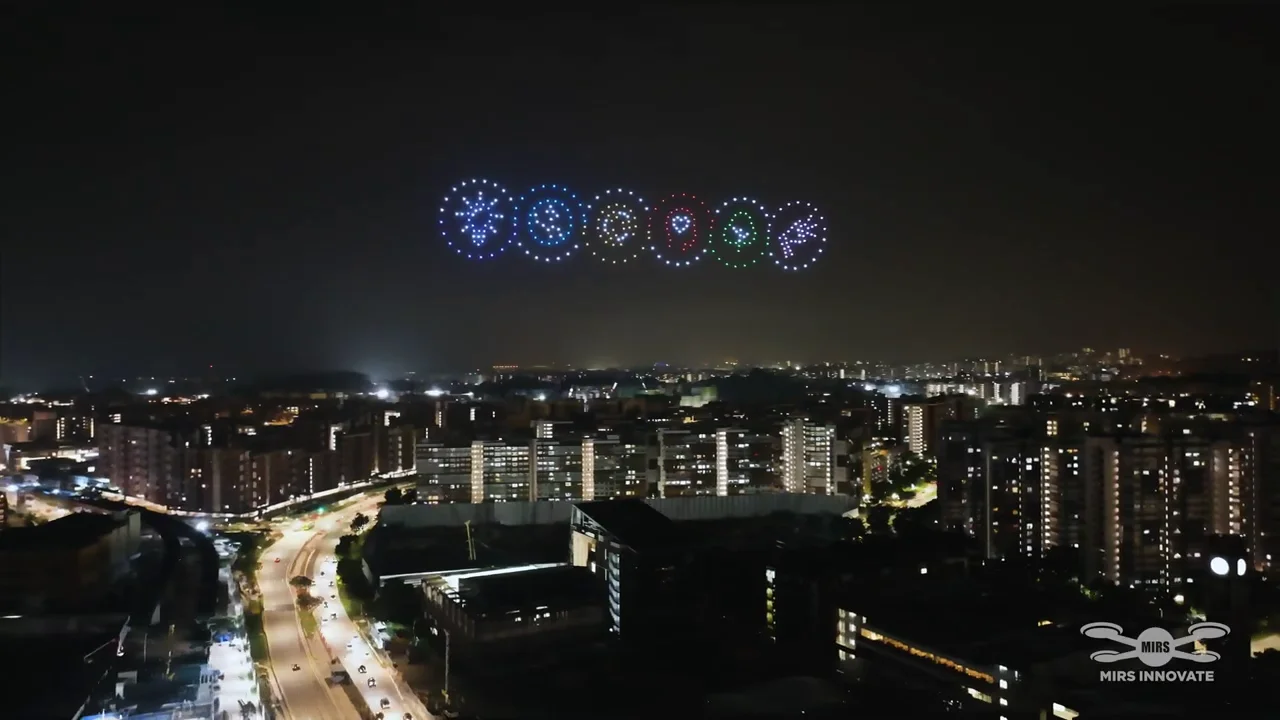 Global education icons in the Dulwich College anniversary drone show
