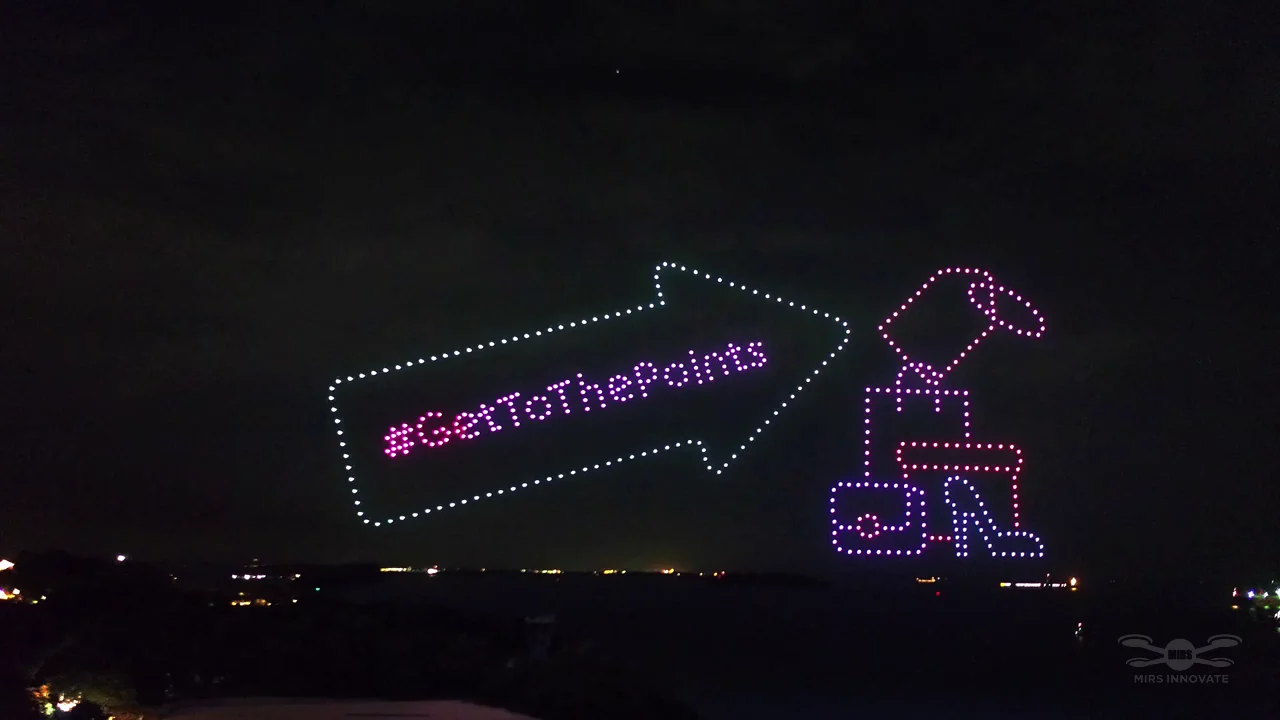 GrabPay Early Christmas Sentosa drone show Singapore - Grabpay Early Christmas Sentosa Get The Thing Arrow Shopping