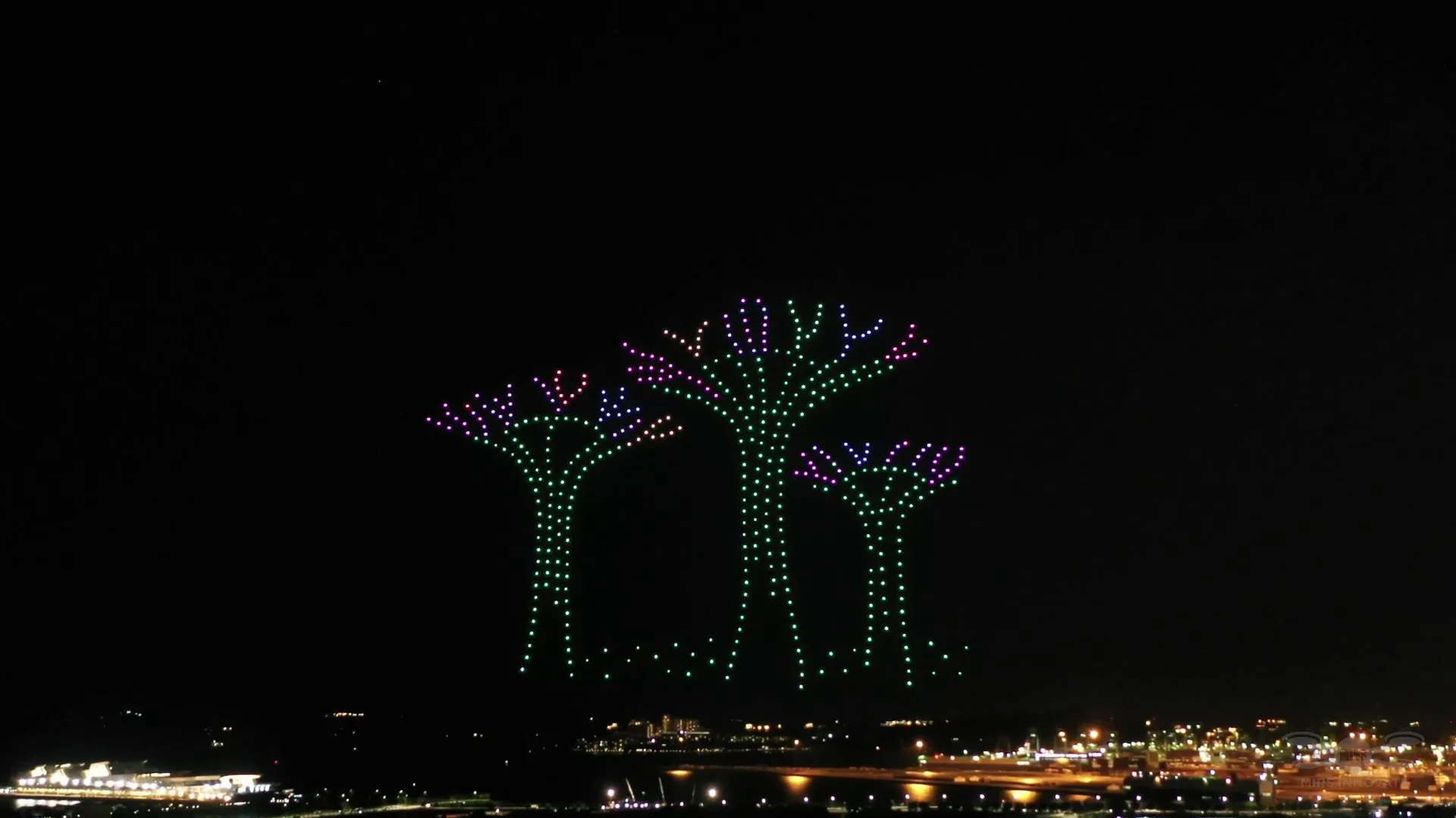 2022 National Day Concert at Gardens by the Bay drone show Singapore - National Day Concert 2022 Gardens By The Bay Supertree