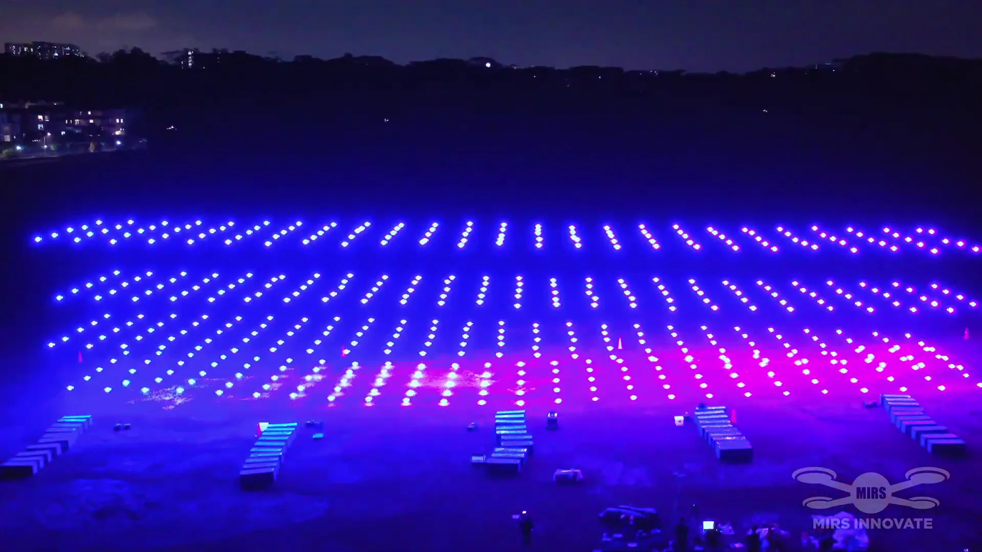 Holiday Celebration at Old Holland Road drone show Singapore - Old Holland Road New Year 2023 Illuminated Blue Pink