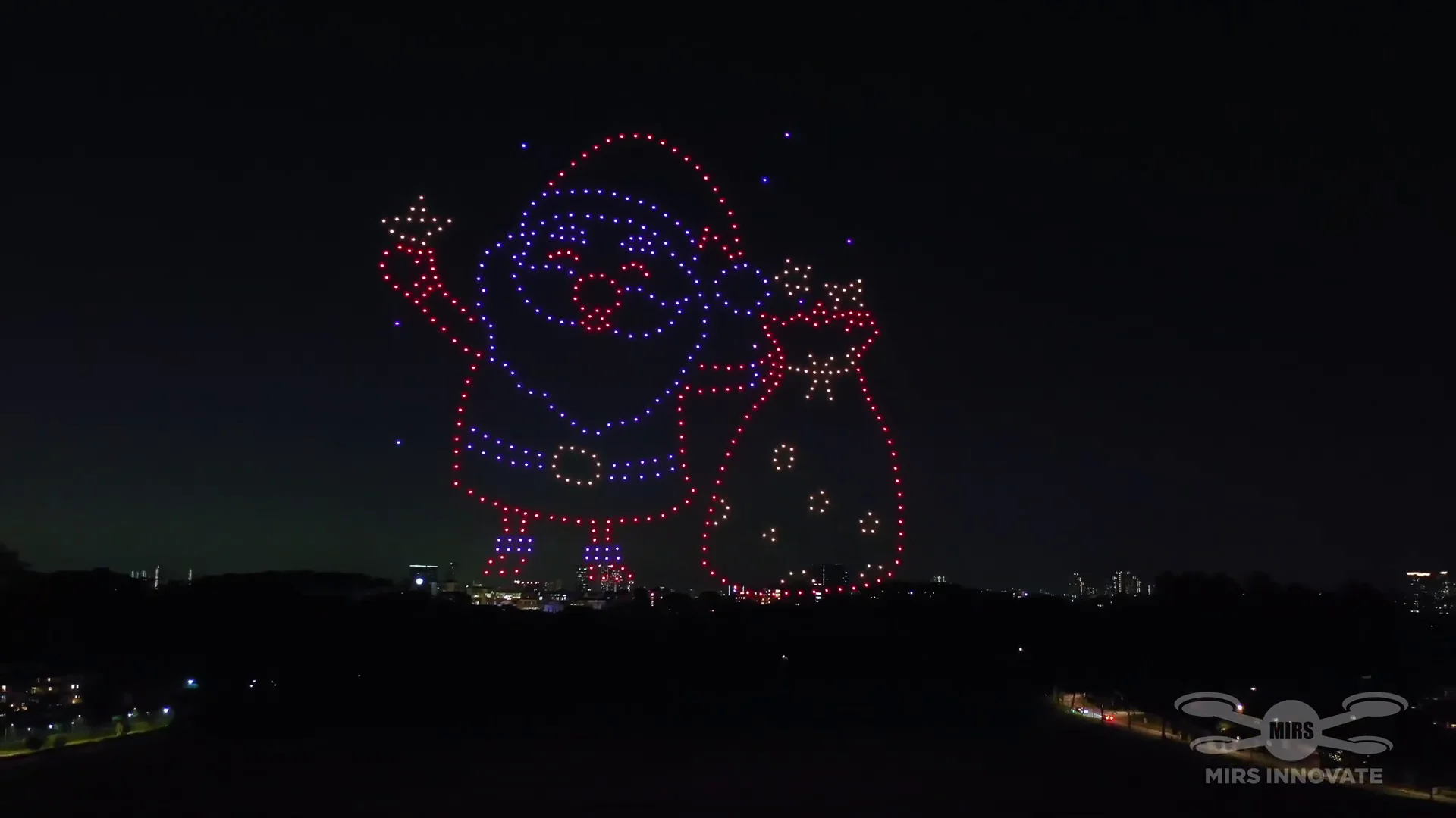 Holiday Celebration at Old Holland Road drone show Singapore - Old Holland Road New Year 2023 Santa And Gift