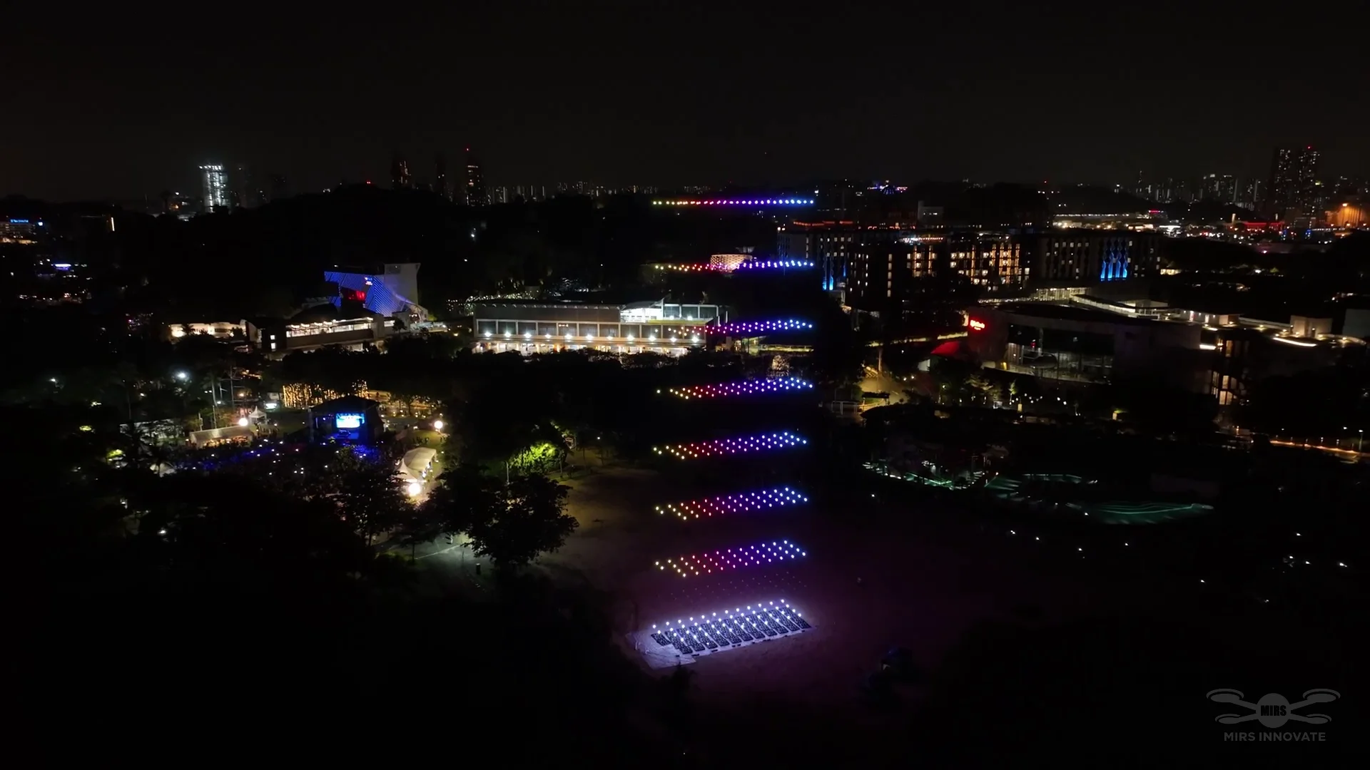 Sentosa New Year Countdown 2023 drone show Singapore - Sentosa New Year Countdown 2023 Launch Grid Sentosa Night