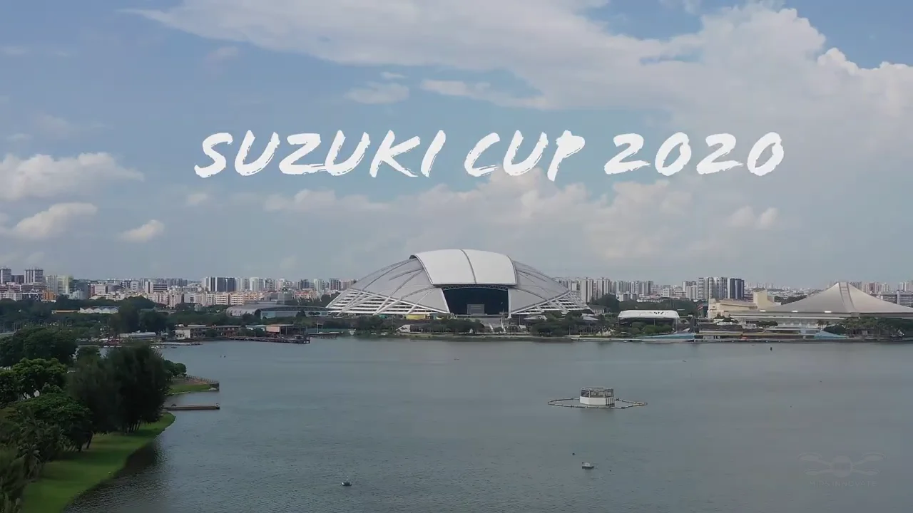 AFF Suzuki Cup 2020 drone show Singapore - Suzuki Cup 2020 Suzuki Cup 2020 National Stadium Daytime