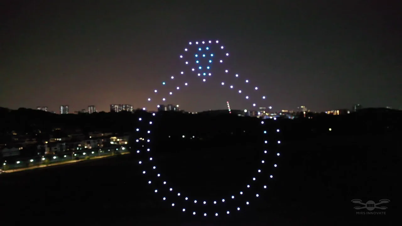 Old Holland Field Wedding Proposal Rehearsal drone show Singapore - Wedding Proposal Rehearsal Old Holland Field Engagement Ring Formation