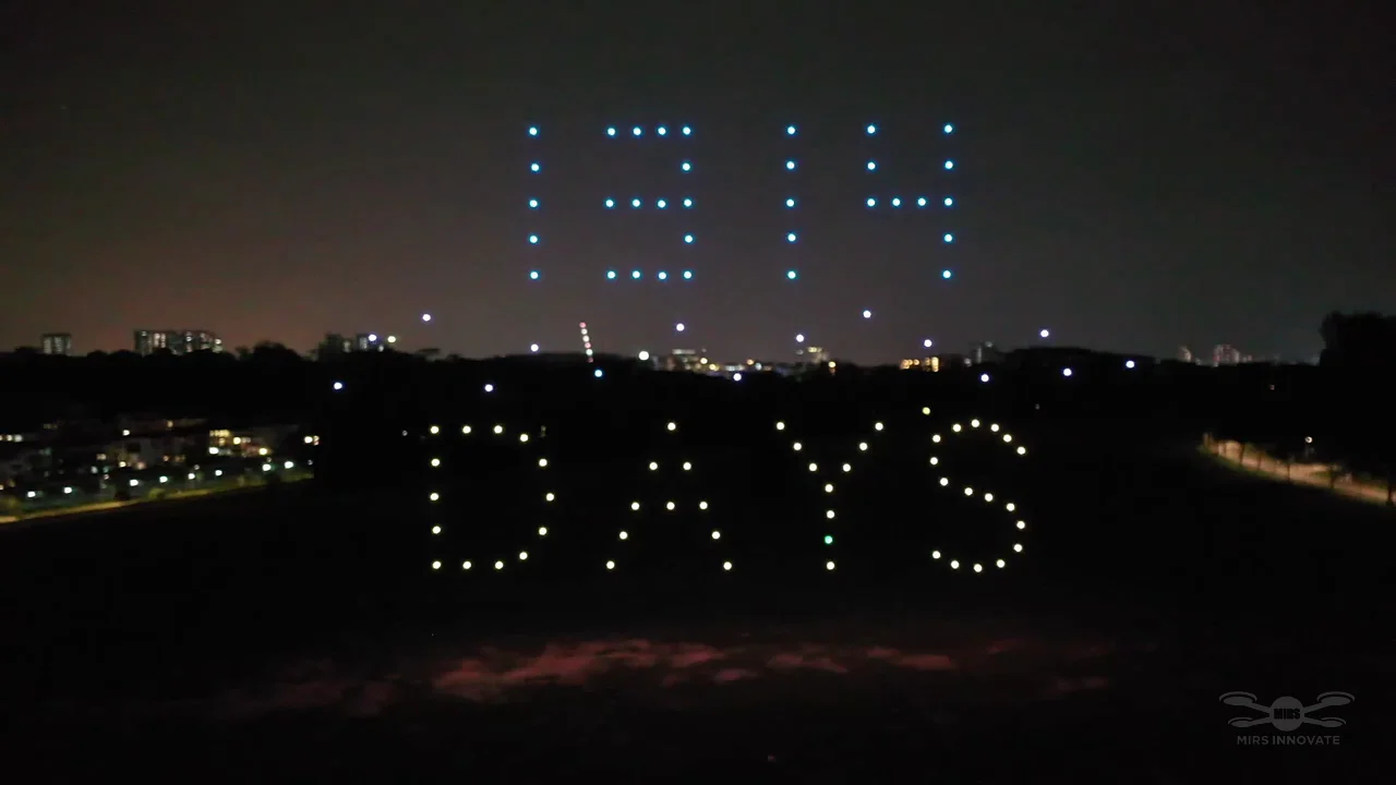Old Holland Field Wedding Proposal Rehearsal drone show Singapore - Wedding Proposal Rehearsal Old Holland Field One Hundred Drones