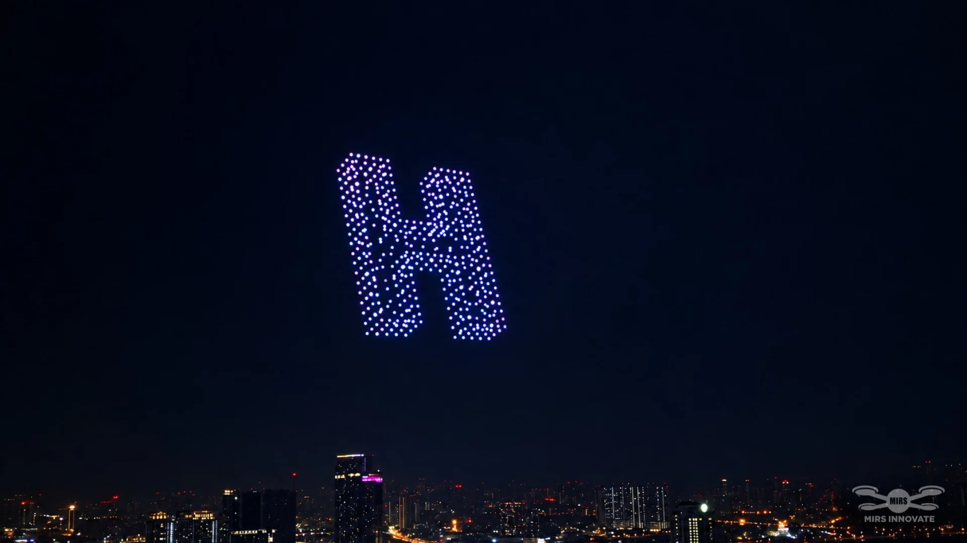 JPJ NPI launch letter H drone formation at Merdeka 118, Kuala Lumpur